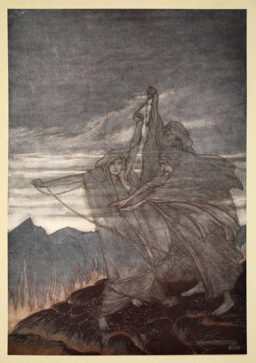 The norns vanish, illustration from 