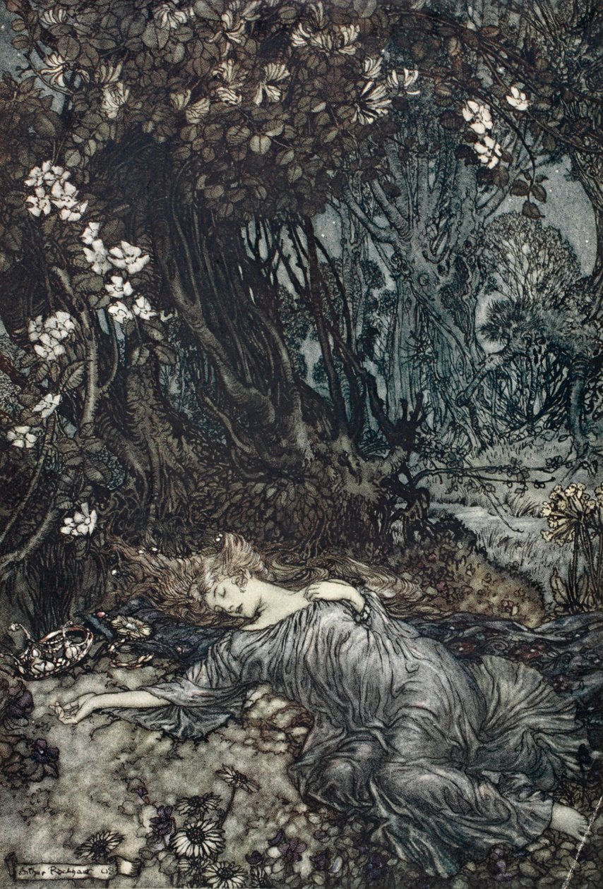 Titania Lying Asleep, Illustration from 