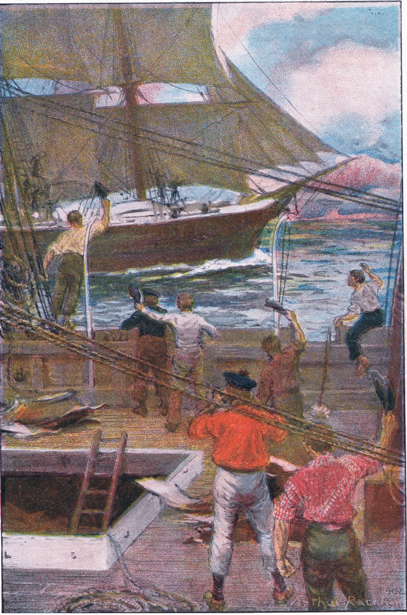 We Gave Three Long Loud Cheers by Arthur Rackham