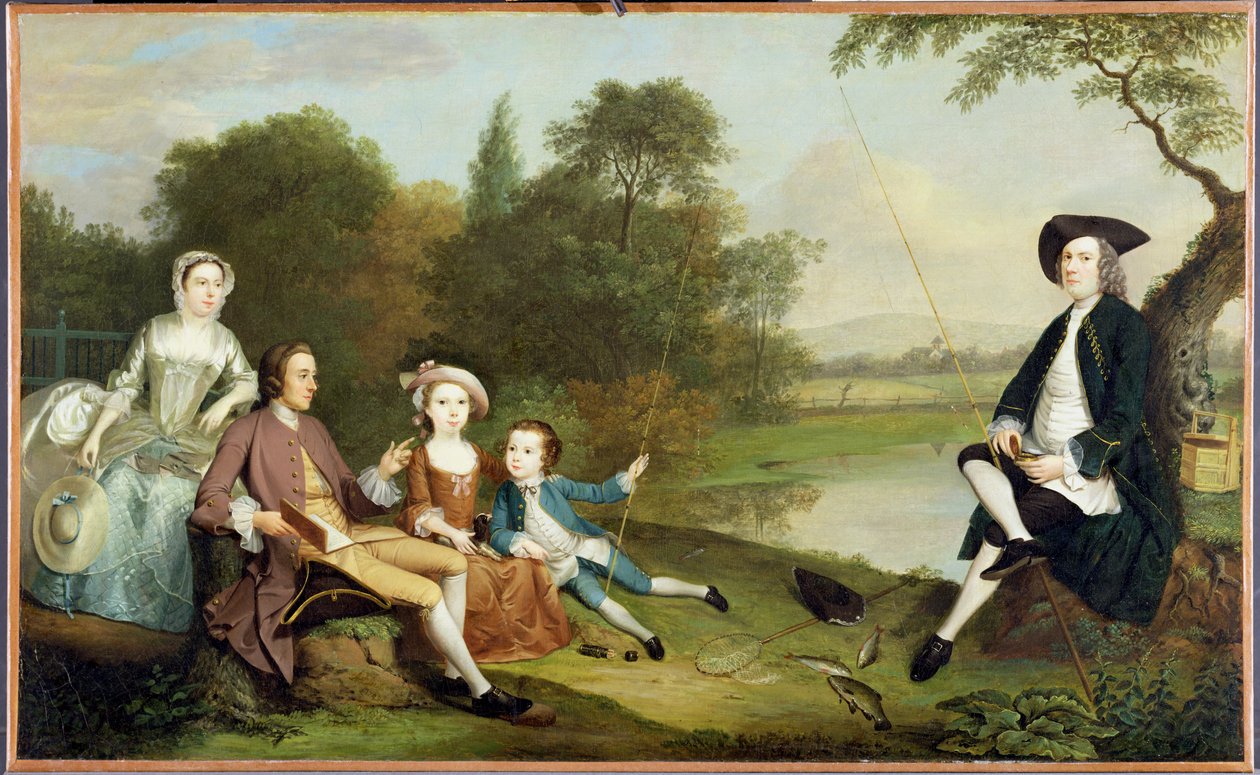 Portrait of a Family, Traditionally Known as the Swaine Family of Fencroft, Cambridgeshire by Arthur Devis