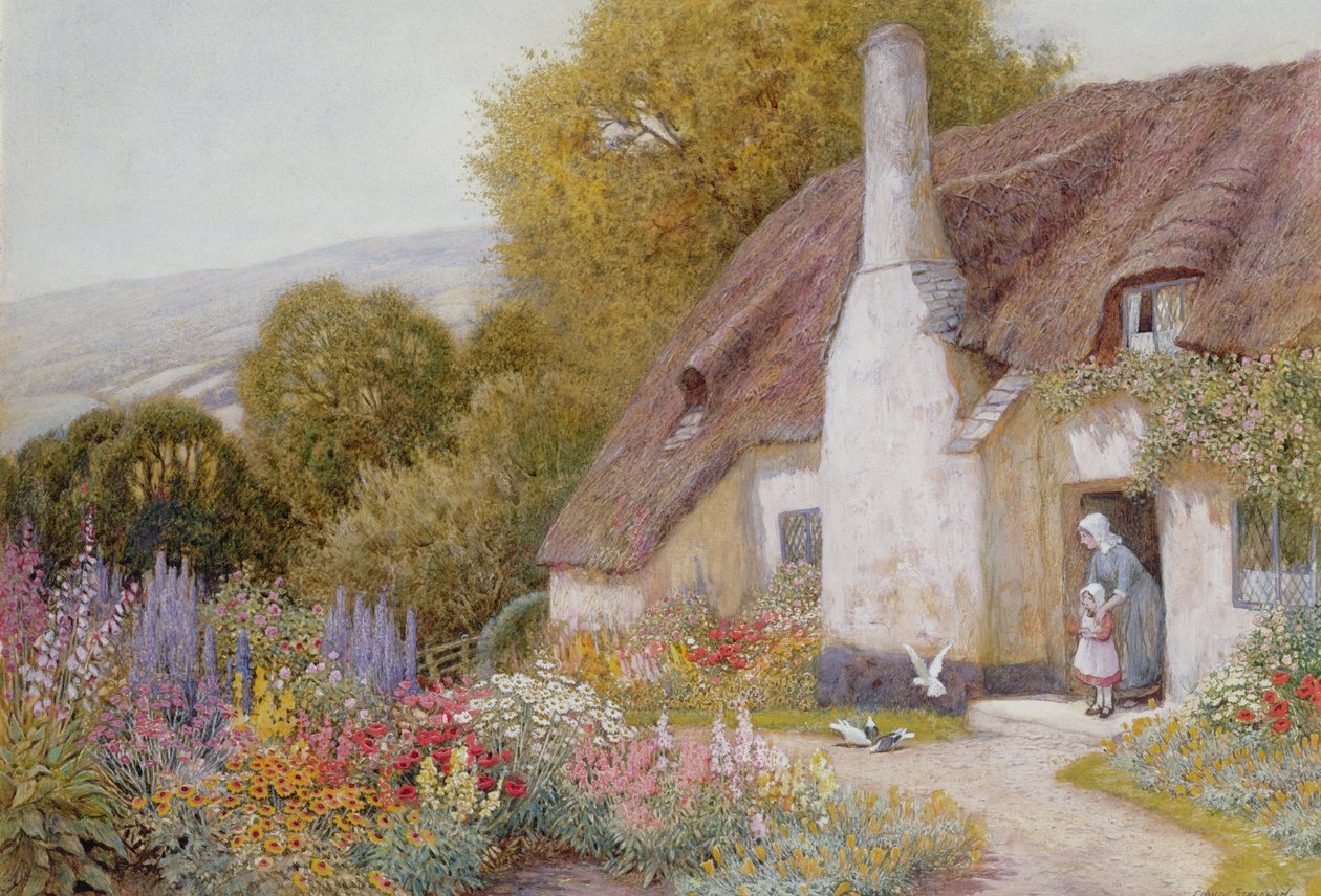 At Dunster by Arthur Claude Strachan
