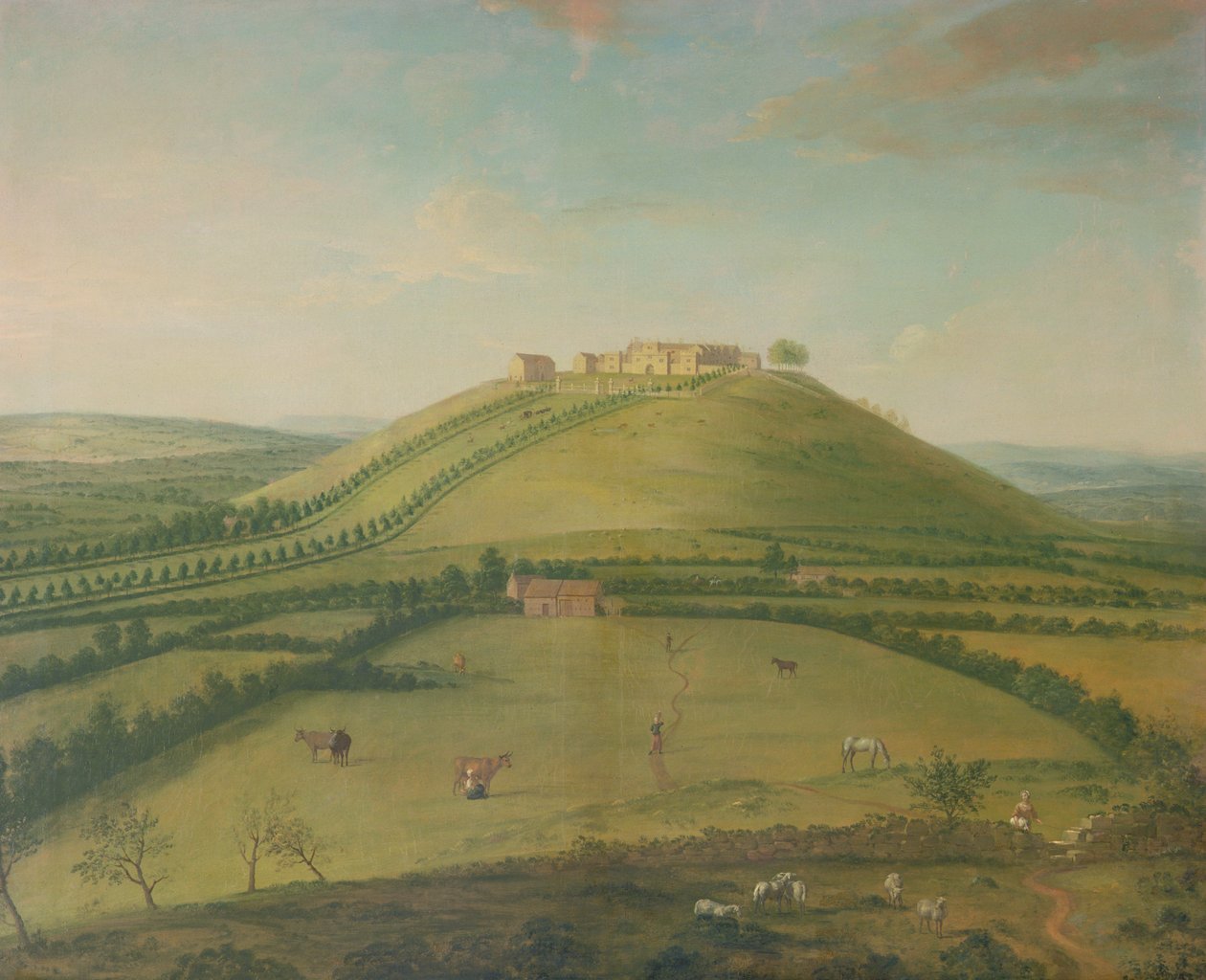 Hoghton Tower, 18th century by Arthur Devis