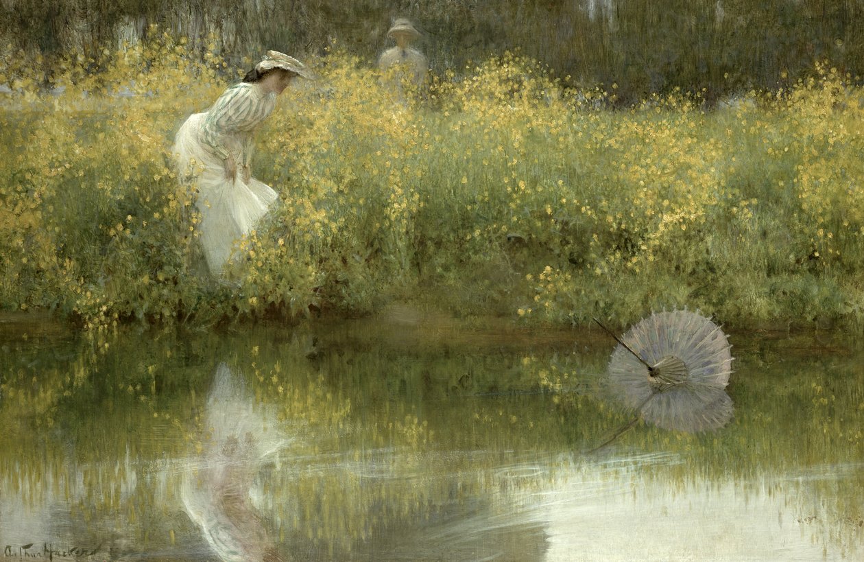 Lost Parasol by Arthur Hacker
