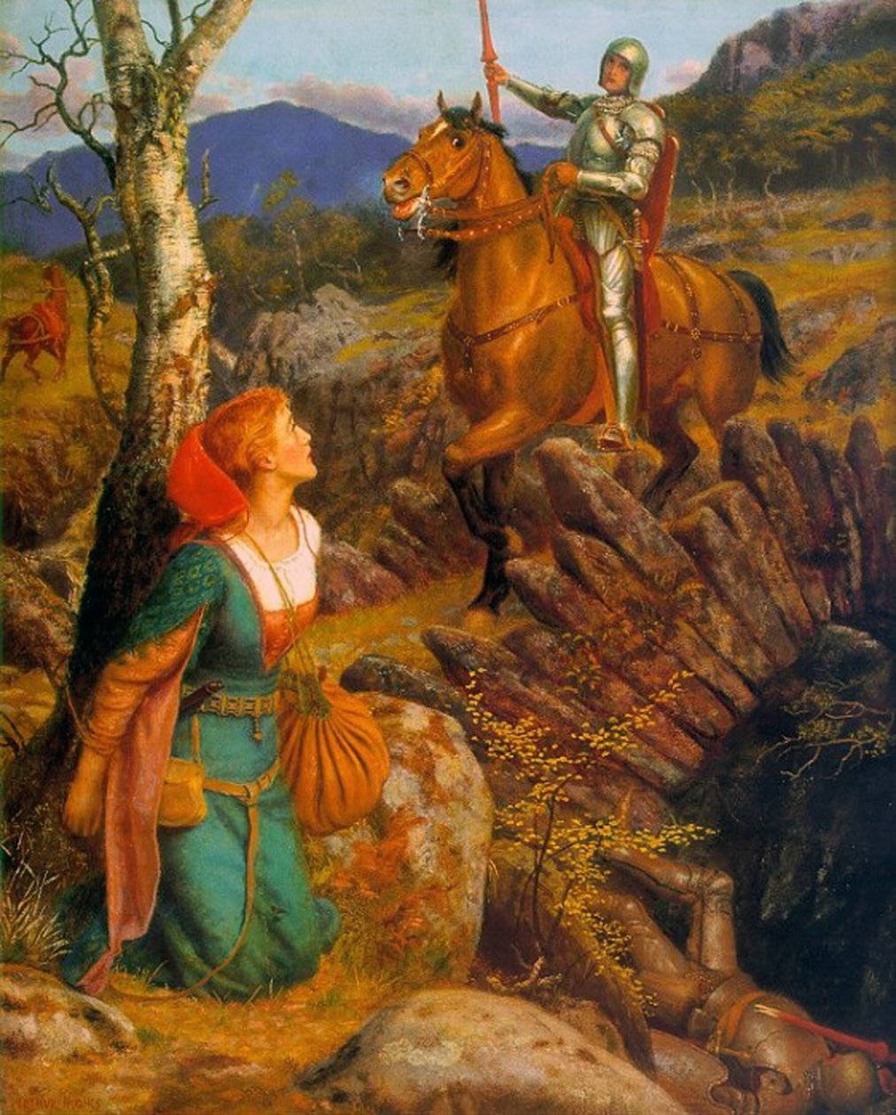 The Overthrowing of the Rusty Knight by Arthur Hughes