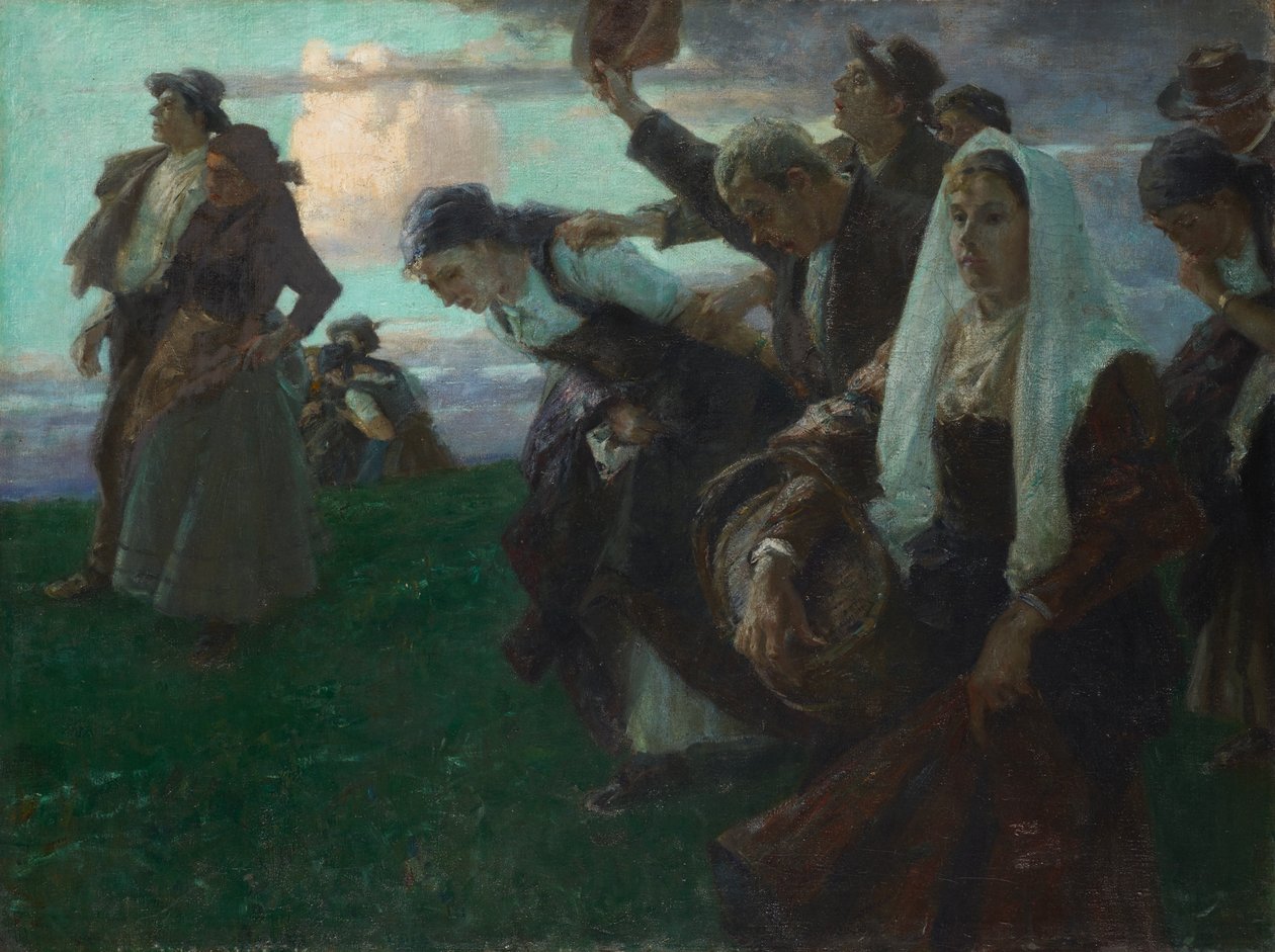 Return from the Church Fair by Arthur Langhammer