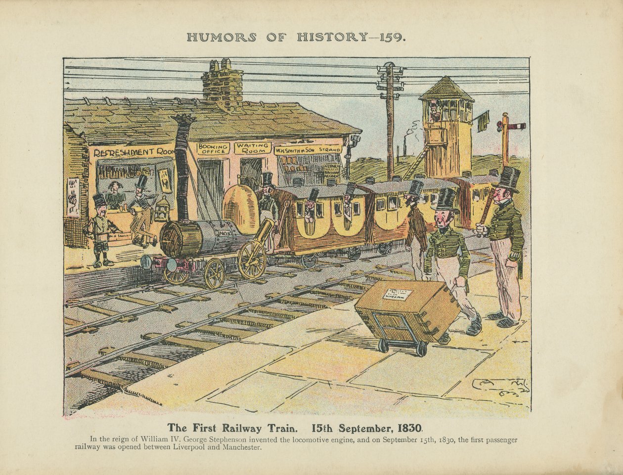 The First Railway Train, 15th September by Arthur Moreland
