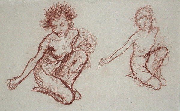 Kneeling Imp by Arthur Rackham