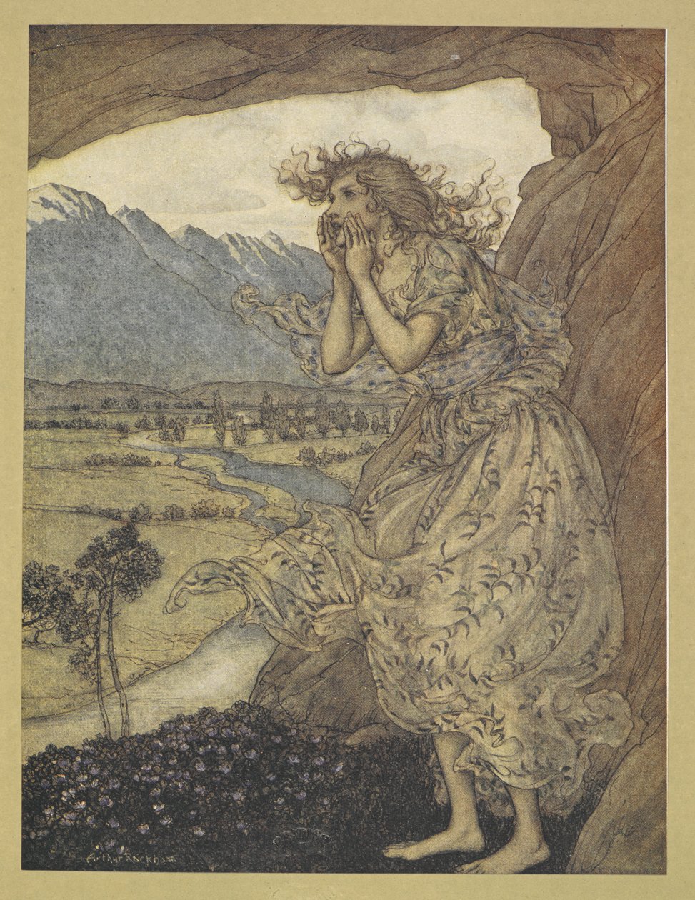 Sweet echo by Arthur Rackham