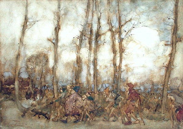 The Beggars Are Coming to Town by Arthur Rackham