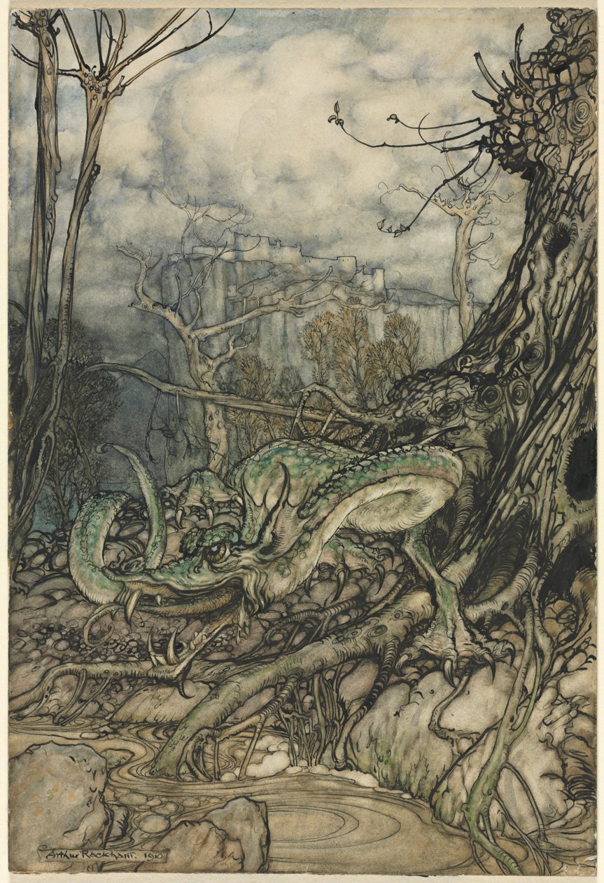 The Green Dragon by Arthur Rackham
