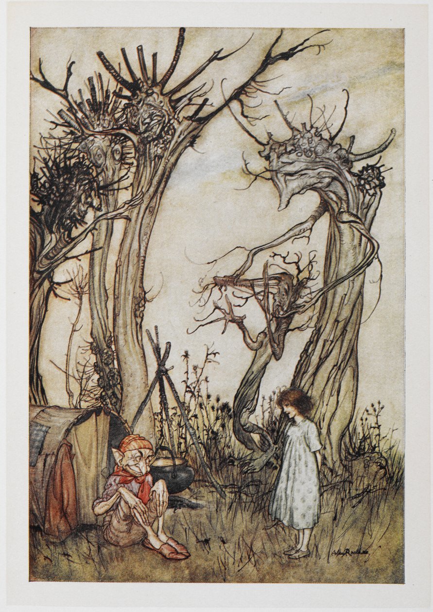The man in the wilderness by Arthur Rackham