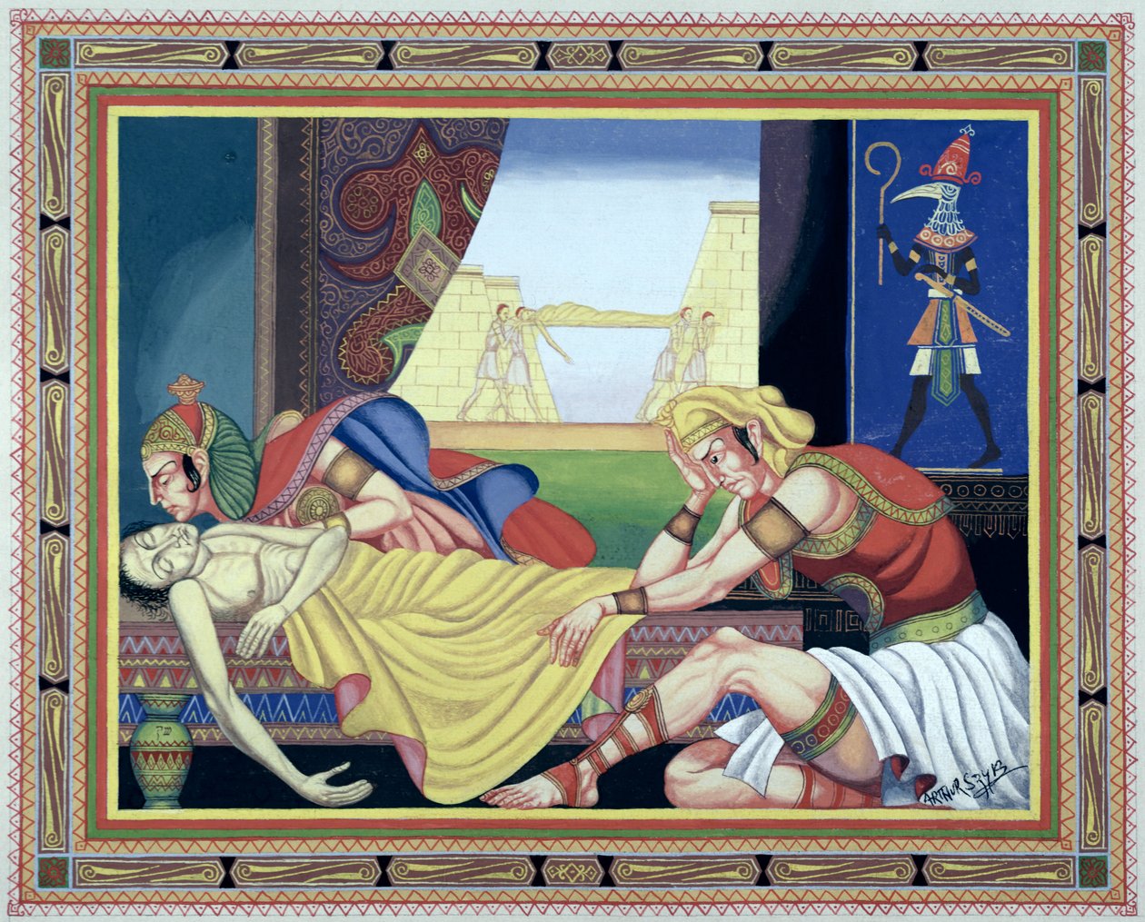 The Seventh Plague of Egypt by Arthur Szyk
