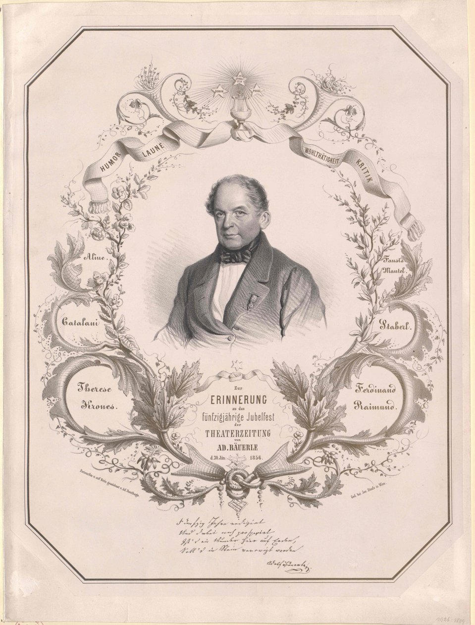 Adolf Baeuerle (print) by Artist Unknown
