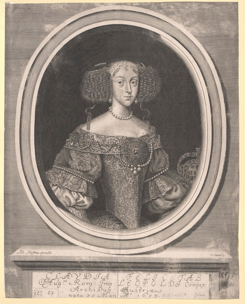 Archduchess Klaudia Felicity of Austria by Artist Unknown