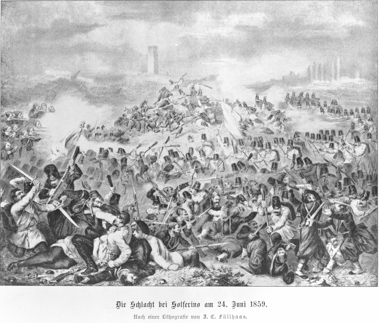 Battle of Solferino by Artist Unknown