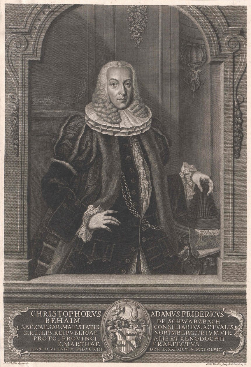 Christoph Adam Frederick Behaim von Schwarzbach by Artist Unknown