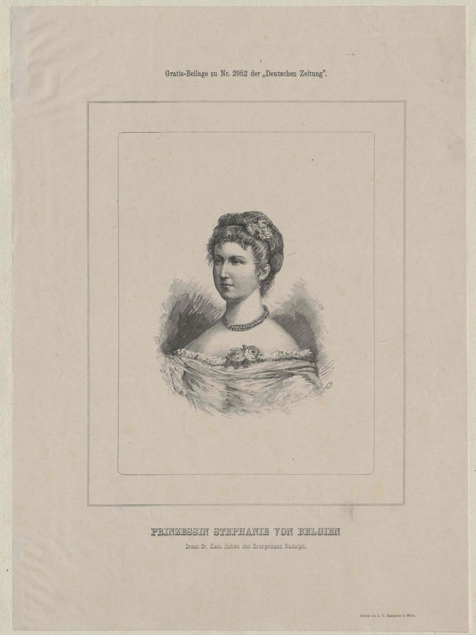Crown Princess of Austria Stephanie by Artist Unknown