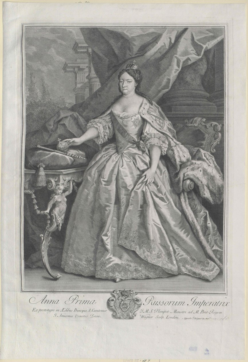 Empress Anna Ioannovna of Russia by Artist Unknown