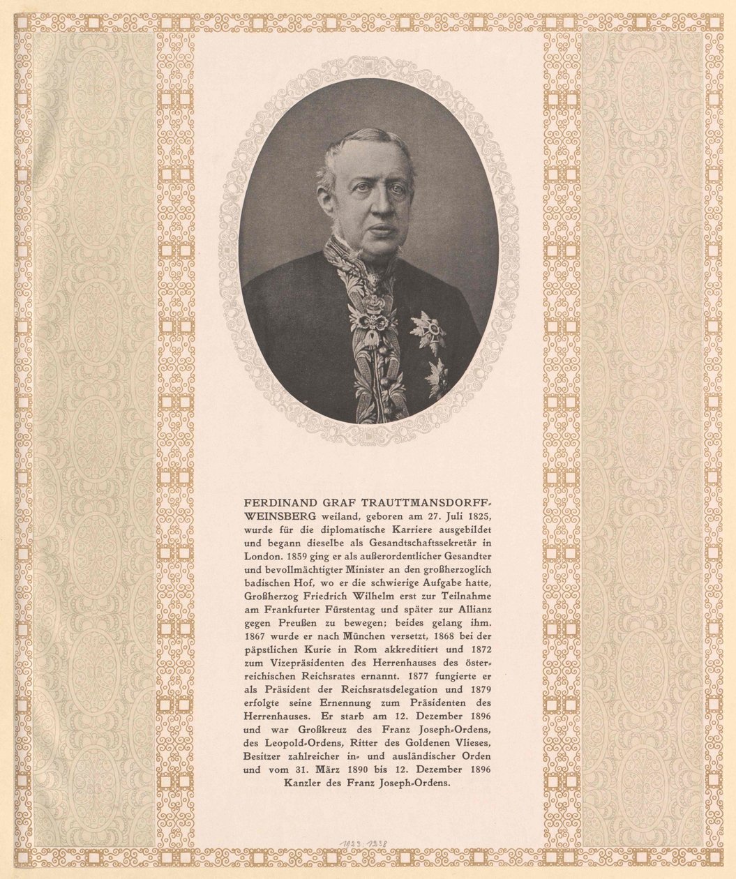 Ferdinand Count Trauttmansdorff-Weinsberg by Artist Unknown