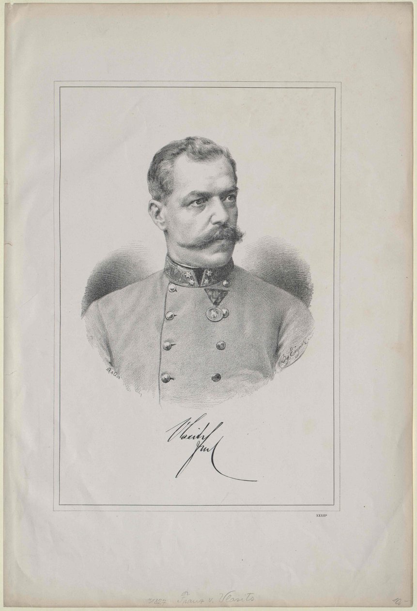 Ferenc Baron Vlasits (print) by Artist Unknown