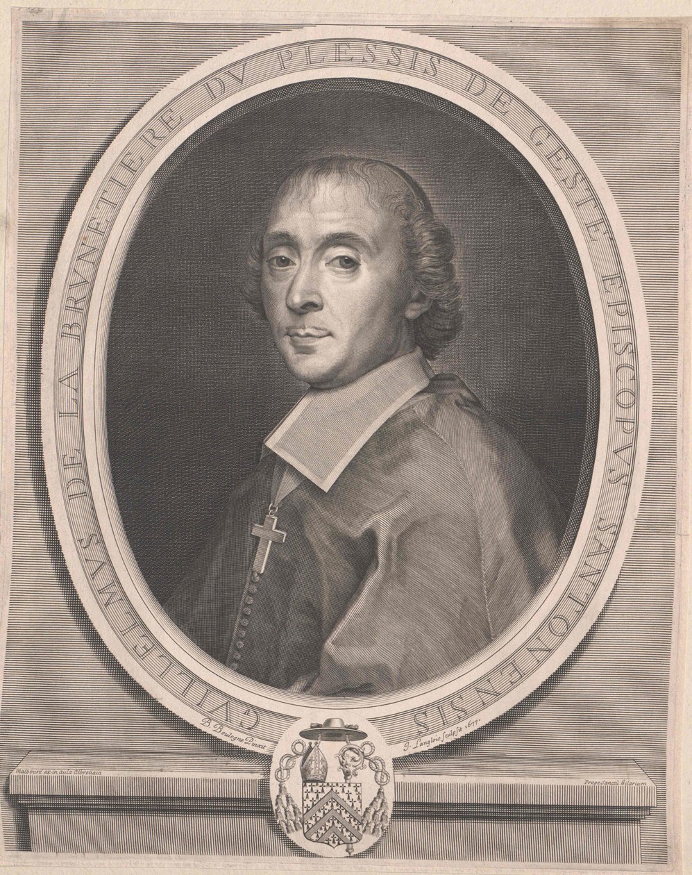 Guillaume de La Brunetiere du Plessis-Gesté (print) by Artist Unknown