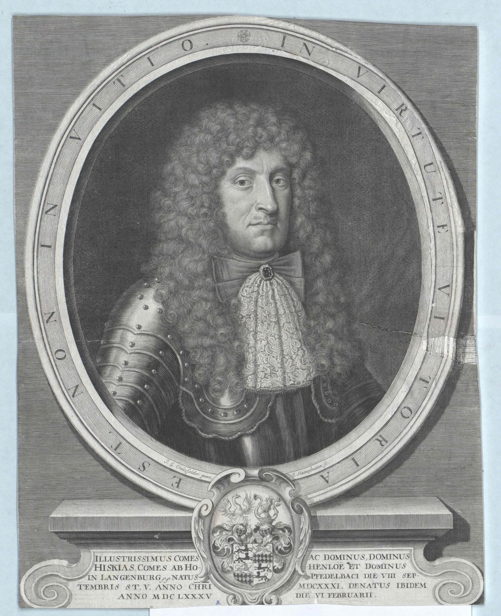Hezekiah, Count of Hohenlohe-Waldenburg-Pfedelbach by Artist Unknown