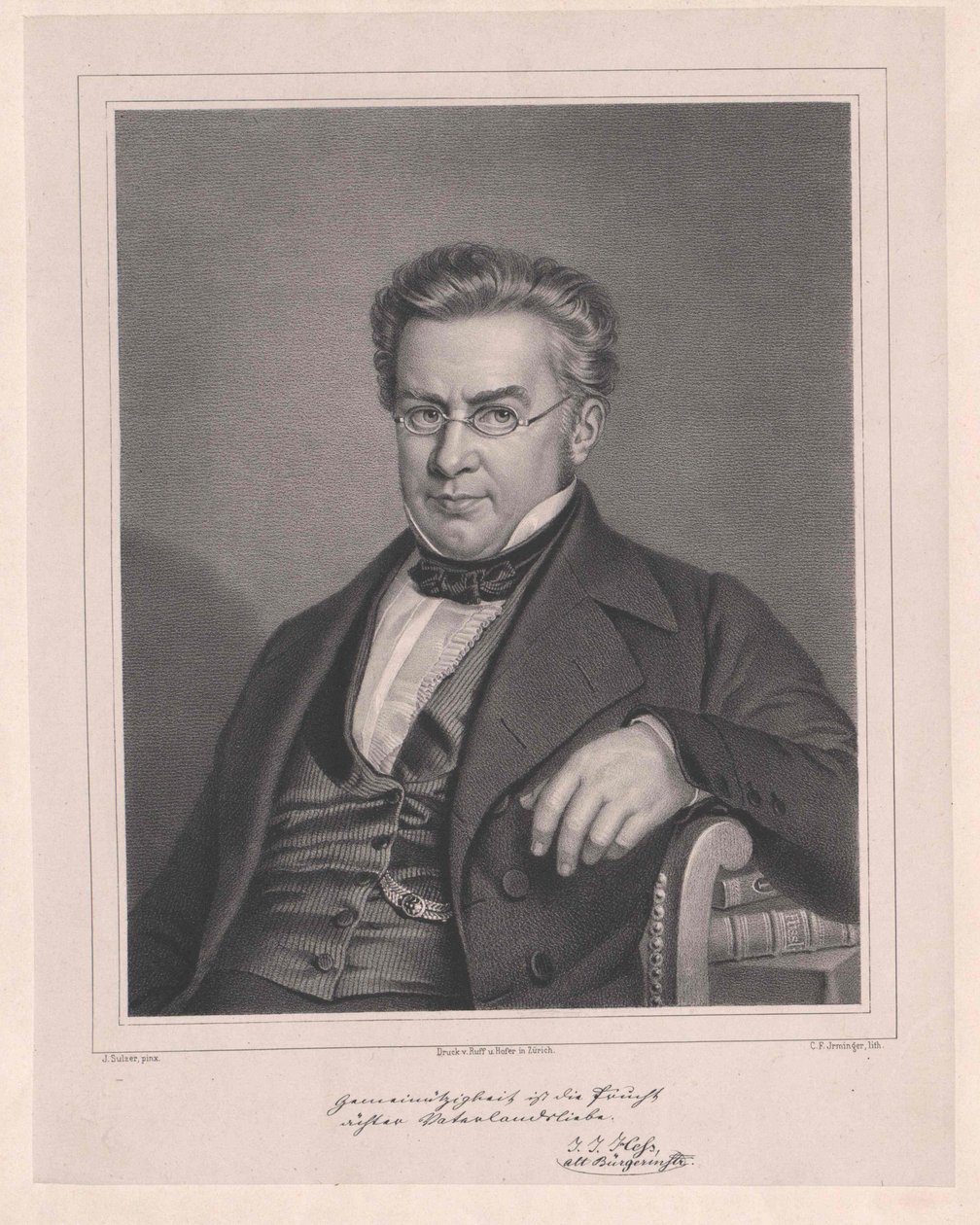 Johann Jakob Hess by Artist Unknown