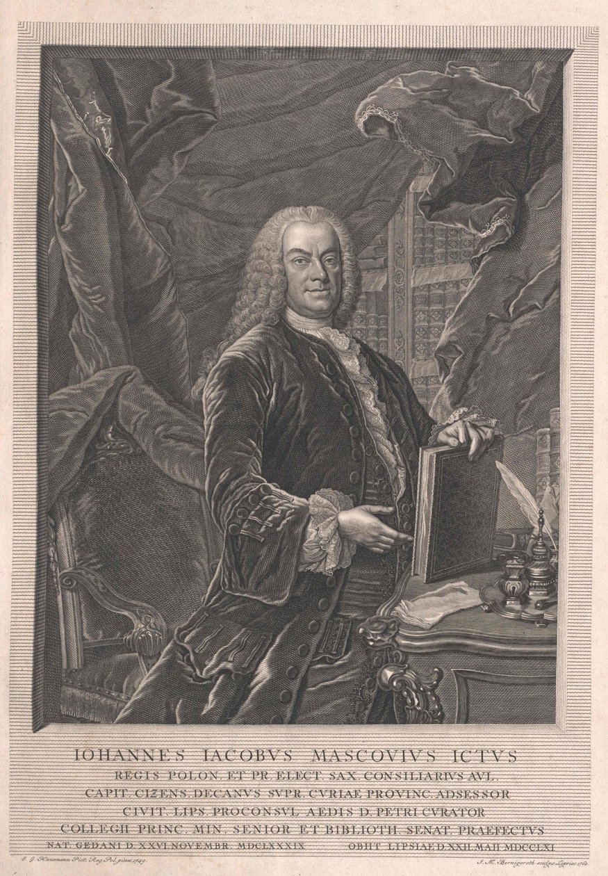 Johann Jakob Mascov by Artist Unknown