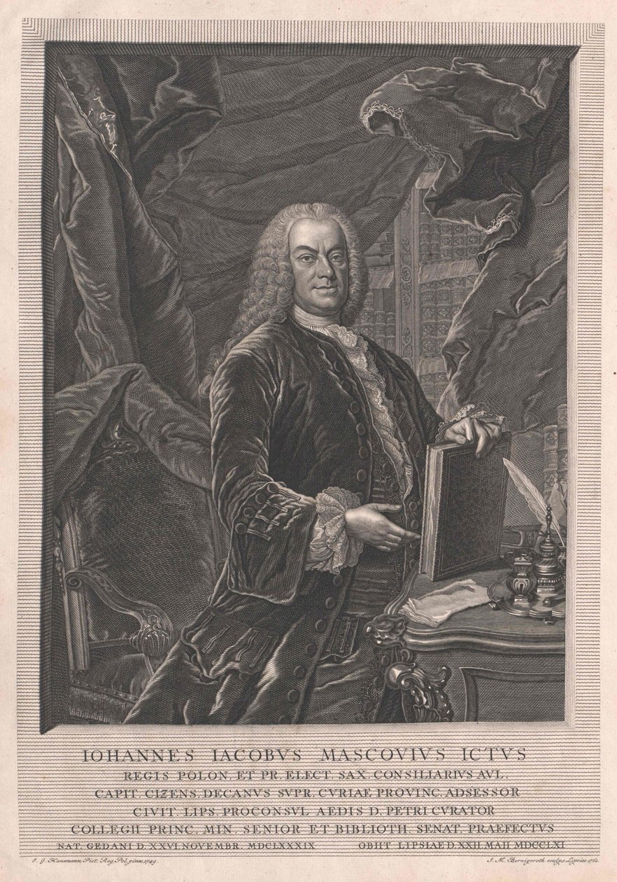 Johann Jakob Mascov by Artist Unknown