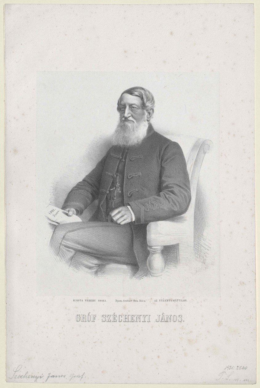 Johann Nepomuk, Count Szechenyi of Sarvar-Felsoevidek by Artist Unknown