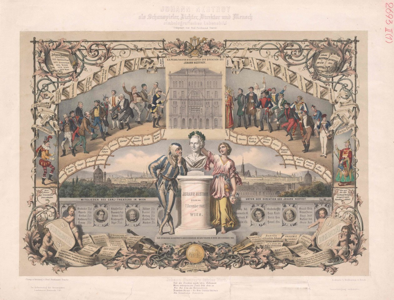 Johann Nestroy by Artist Unknown