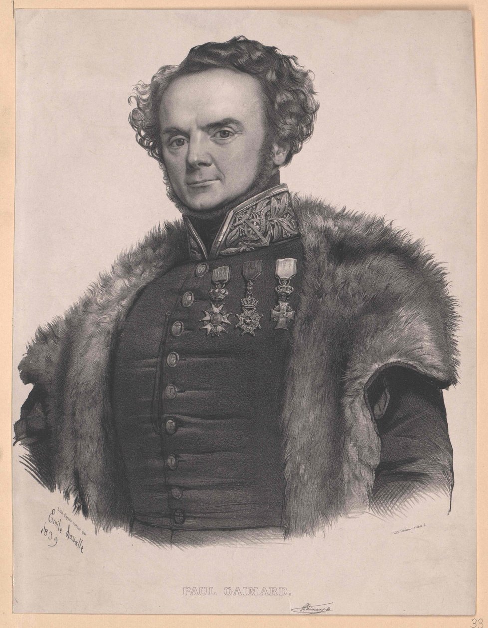 Joseph Paul Gaimard by Artist Unknown