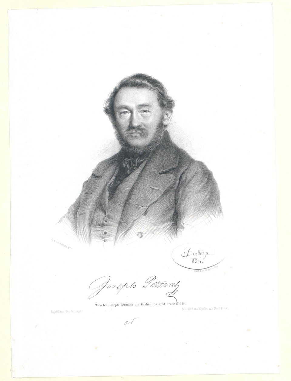 Joseph Petzval by Artist Unknown