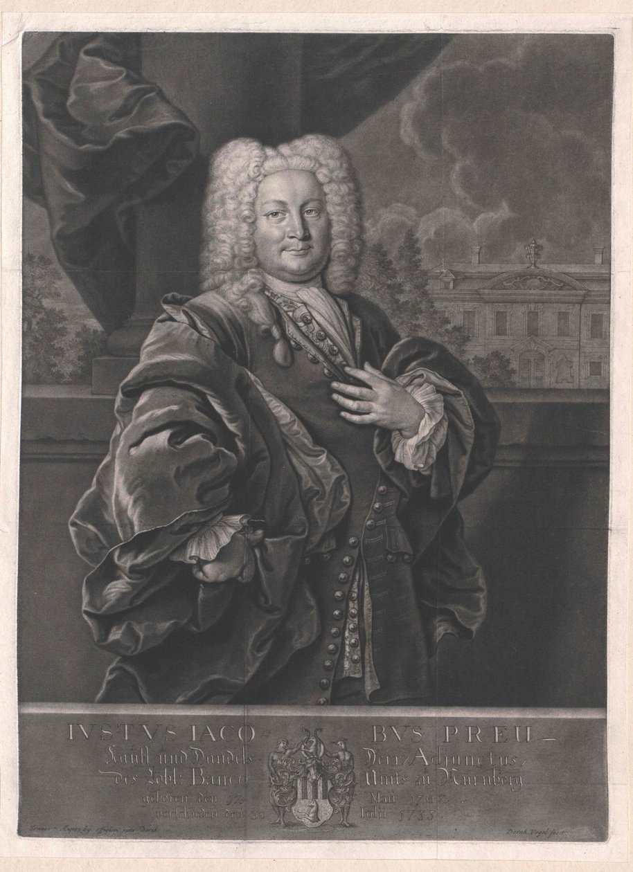 Justus Jacob Preu by Artist Unknown