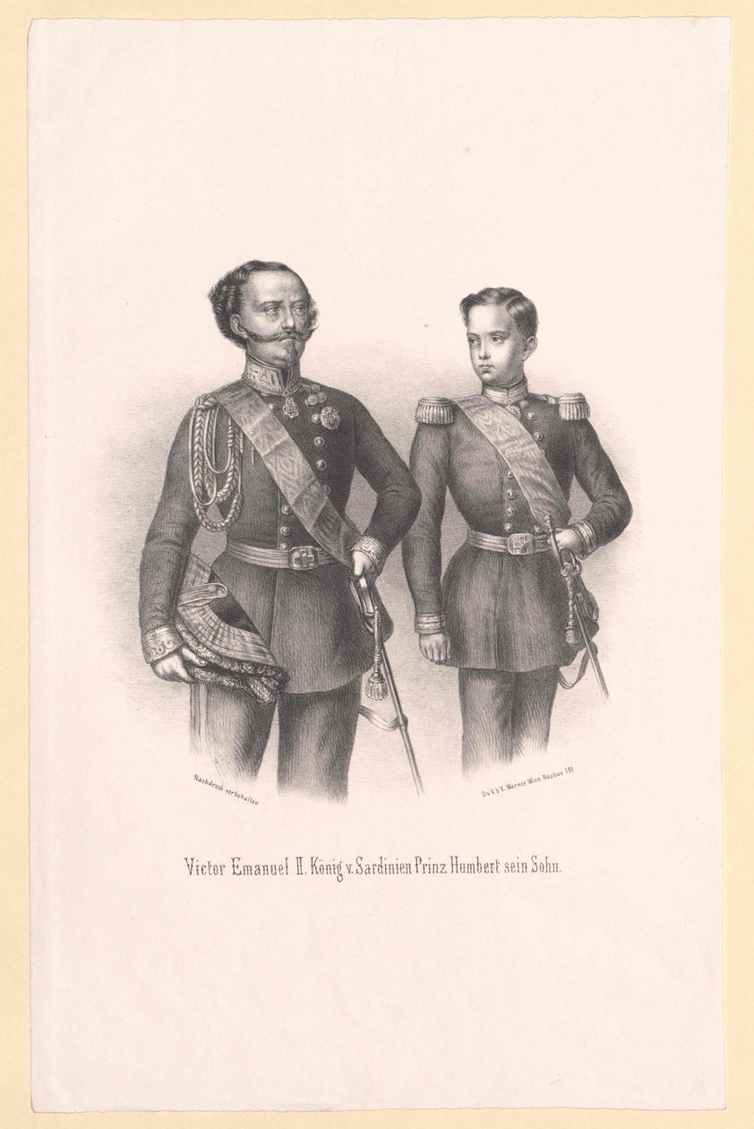 King of Italy Victor Emmanuel II by Artist Unknown