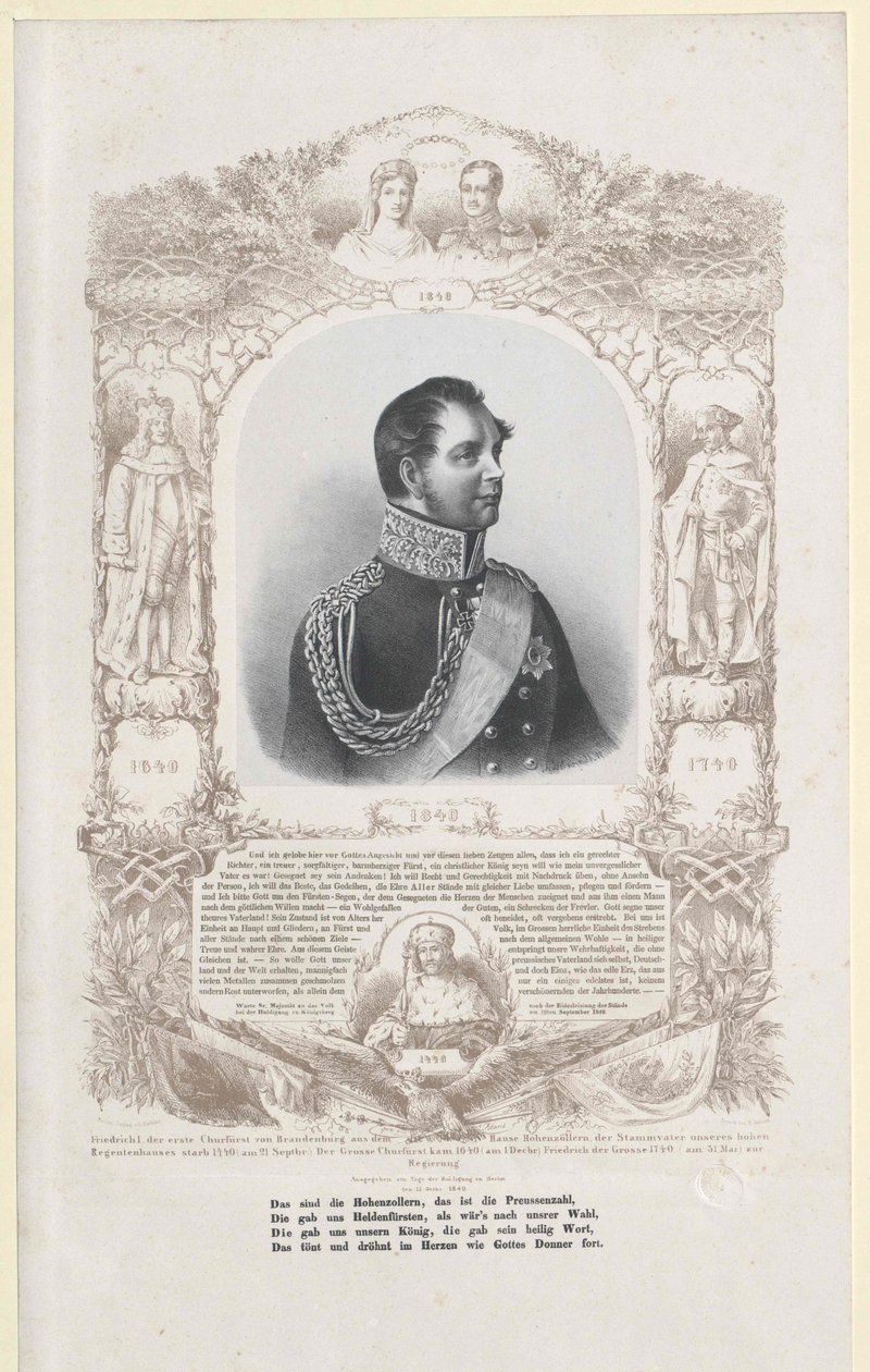 King Frederick William IV of Prussia by Artist Unknown