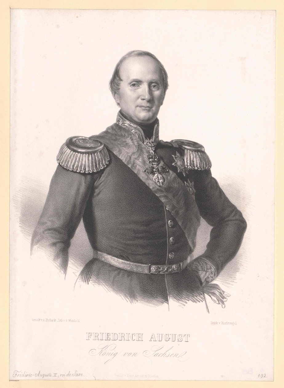 King Frederick August II of Saxony by Artist Unknown