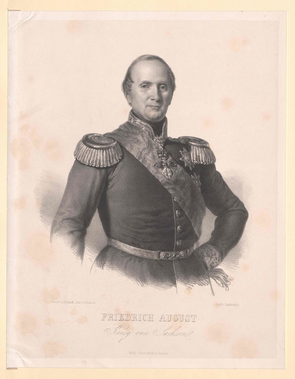 King Frederick Augustus II of Saxony by Artist Unknown