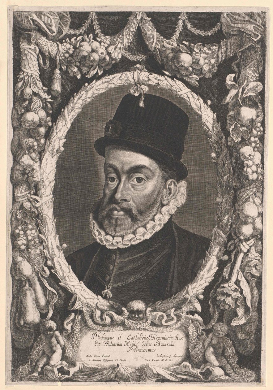 King of Spain Philip II by Artist Unknown