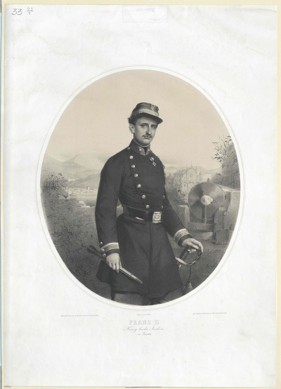King of the Two Sicilies Francis II by Artist Unknown