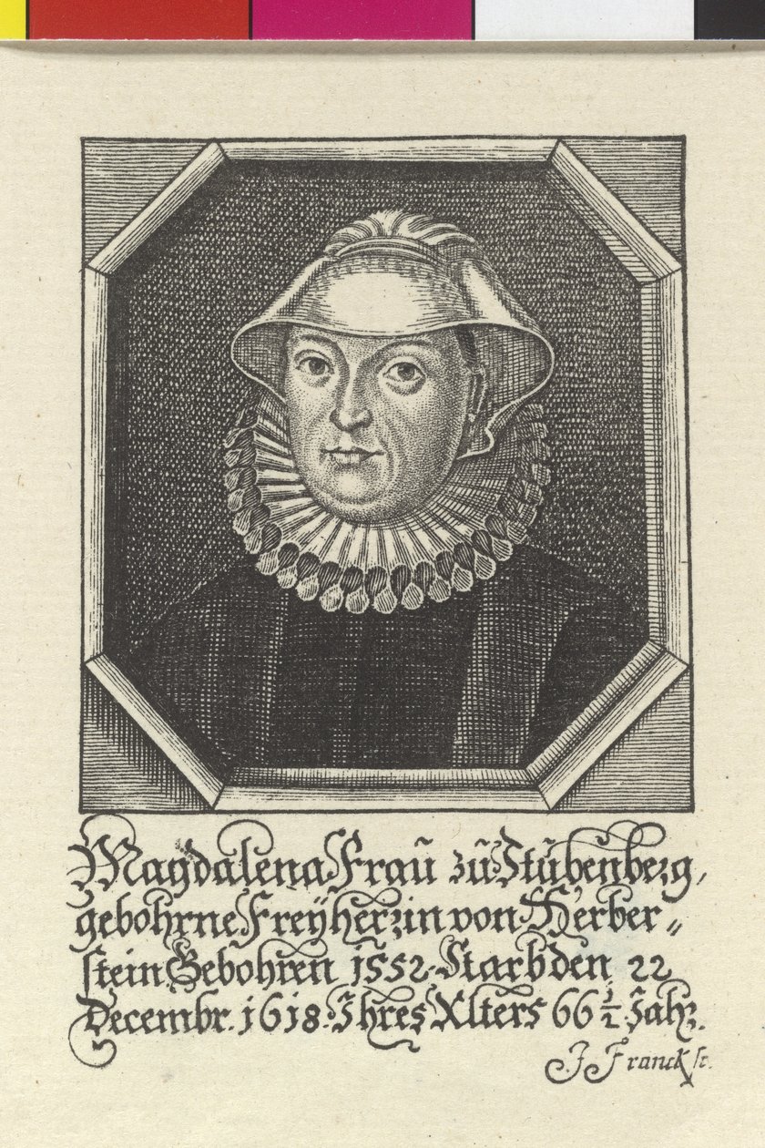 Magdalene Baroness Herberstein by Artist Unknown