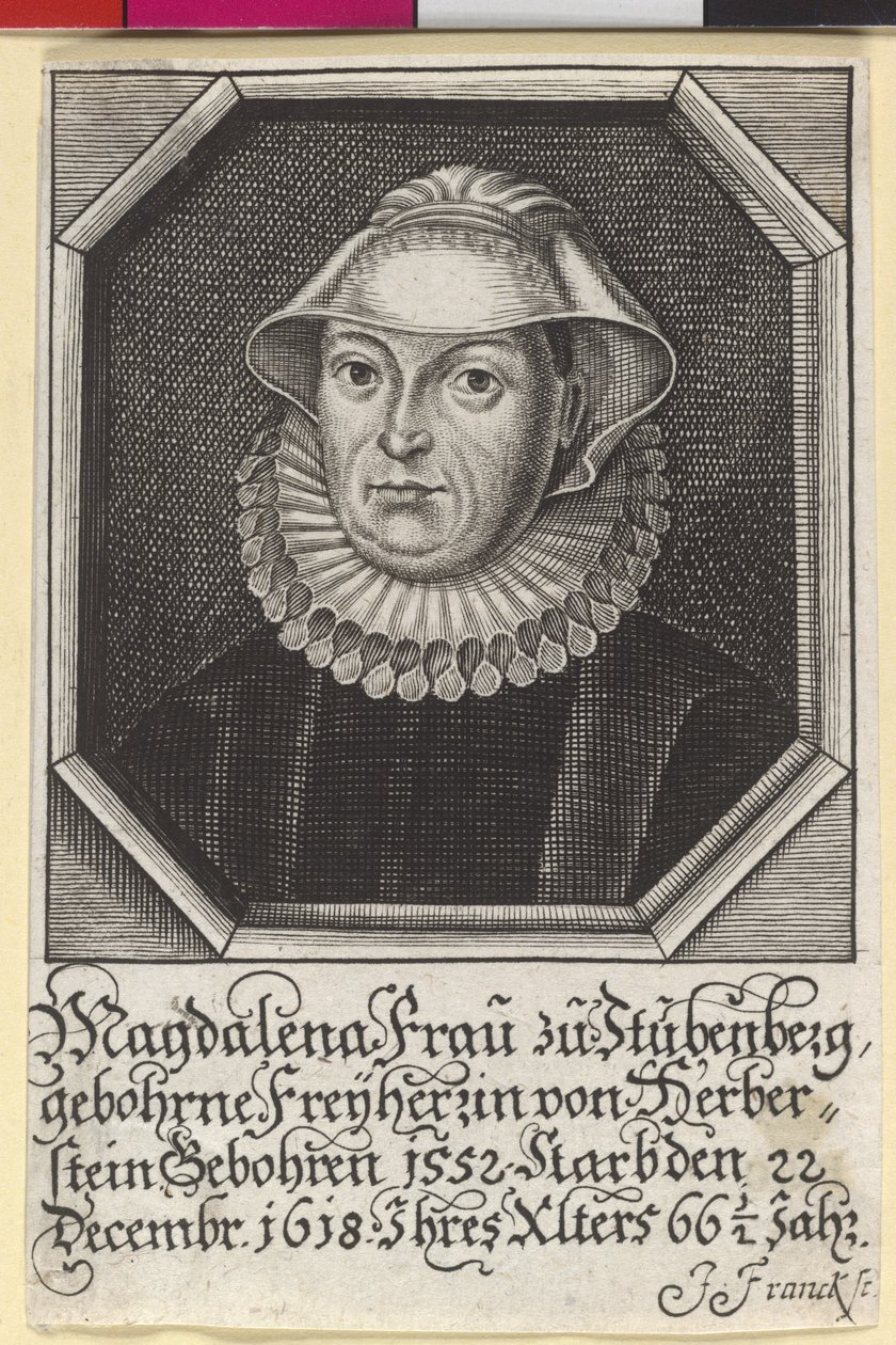 Baroness Magdalene Herberstein by Artist Unknown