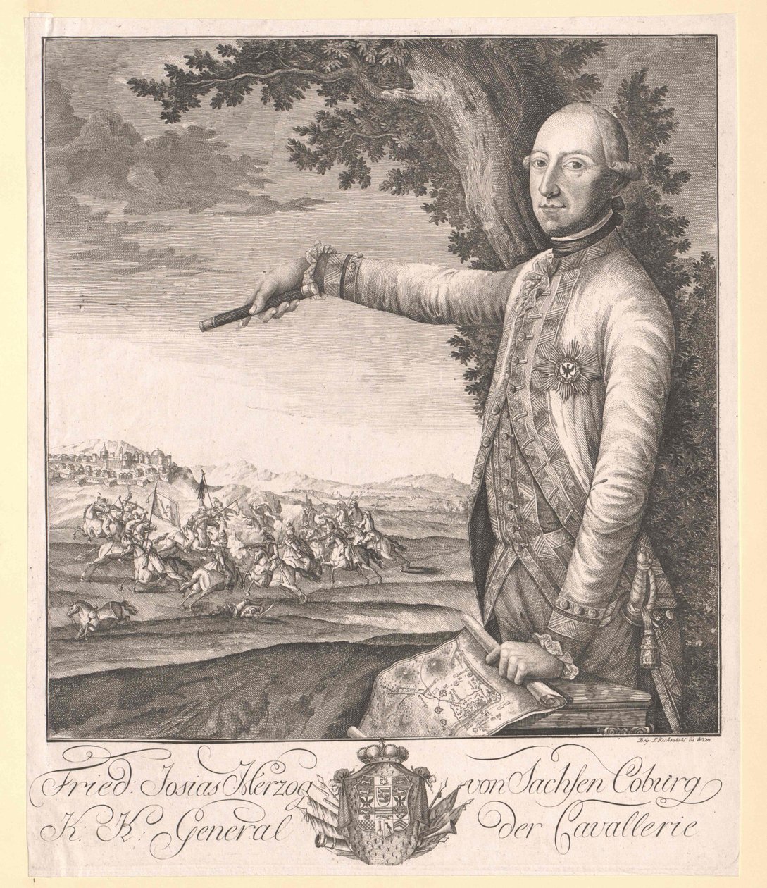 Prince Frederick Josiah of Saxe-Coburg-Saalfeld (1737-1815) by Artist Unknown