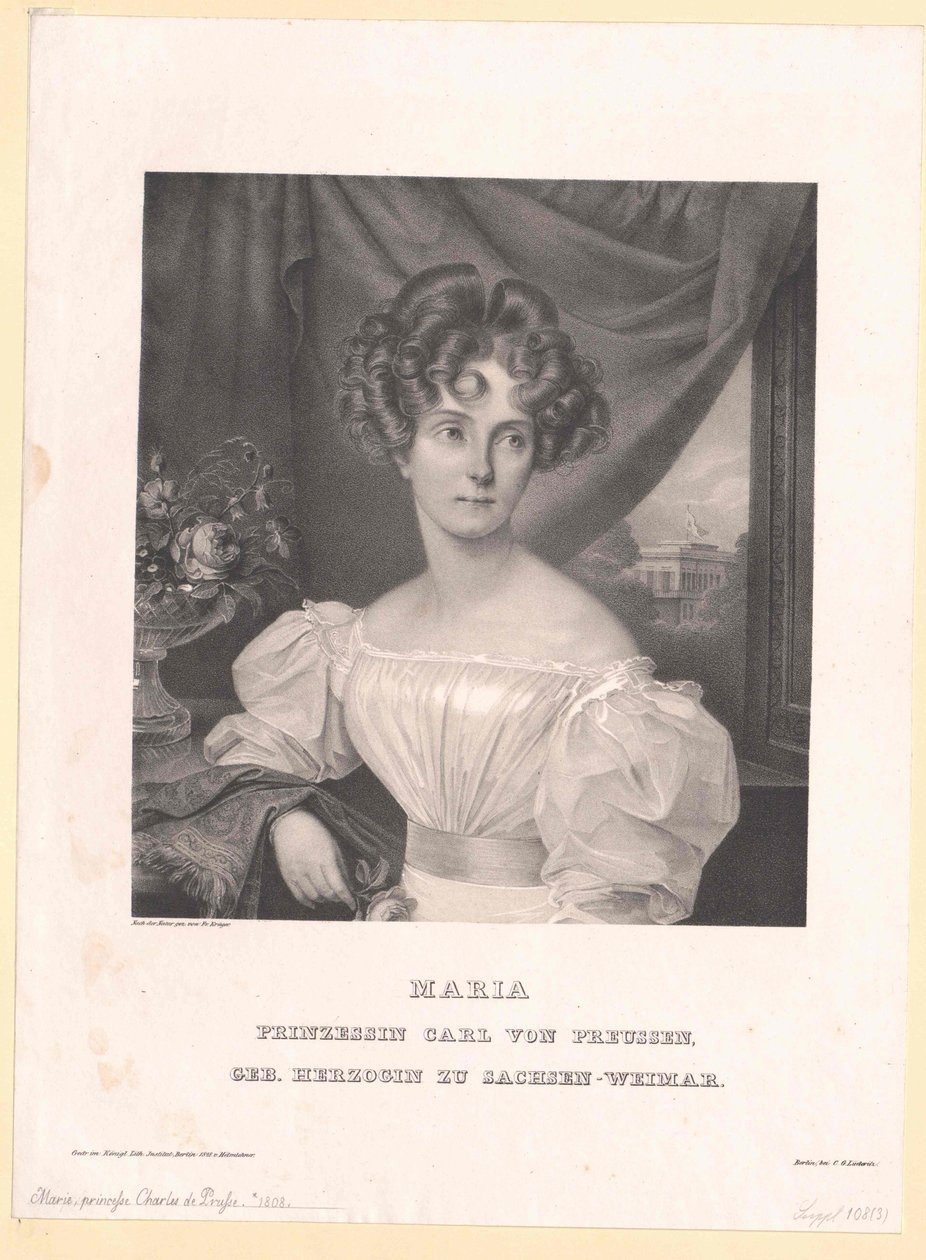 Princess of Saxe-Weimar Eisenach Maria by Artist Unknown
