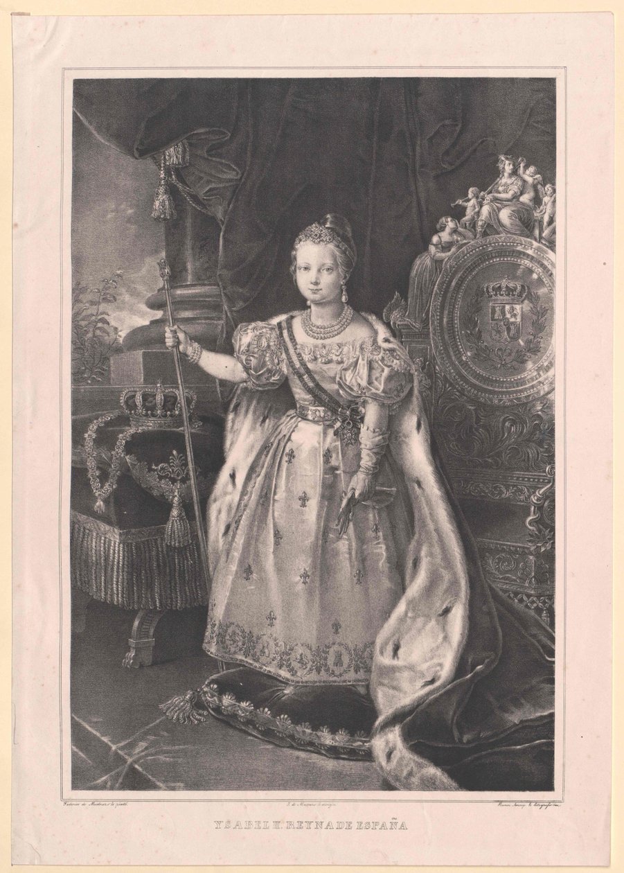 Queen of Spain Isabella II by Artist Unknown