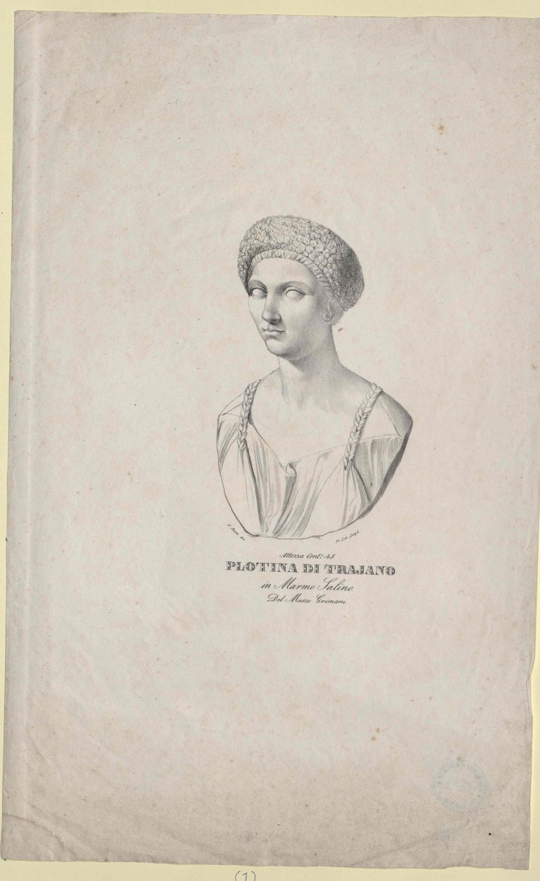 Roman Empress Plotina by Artist Unknown