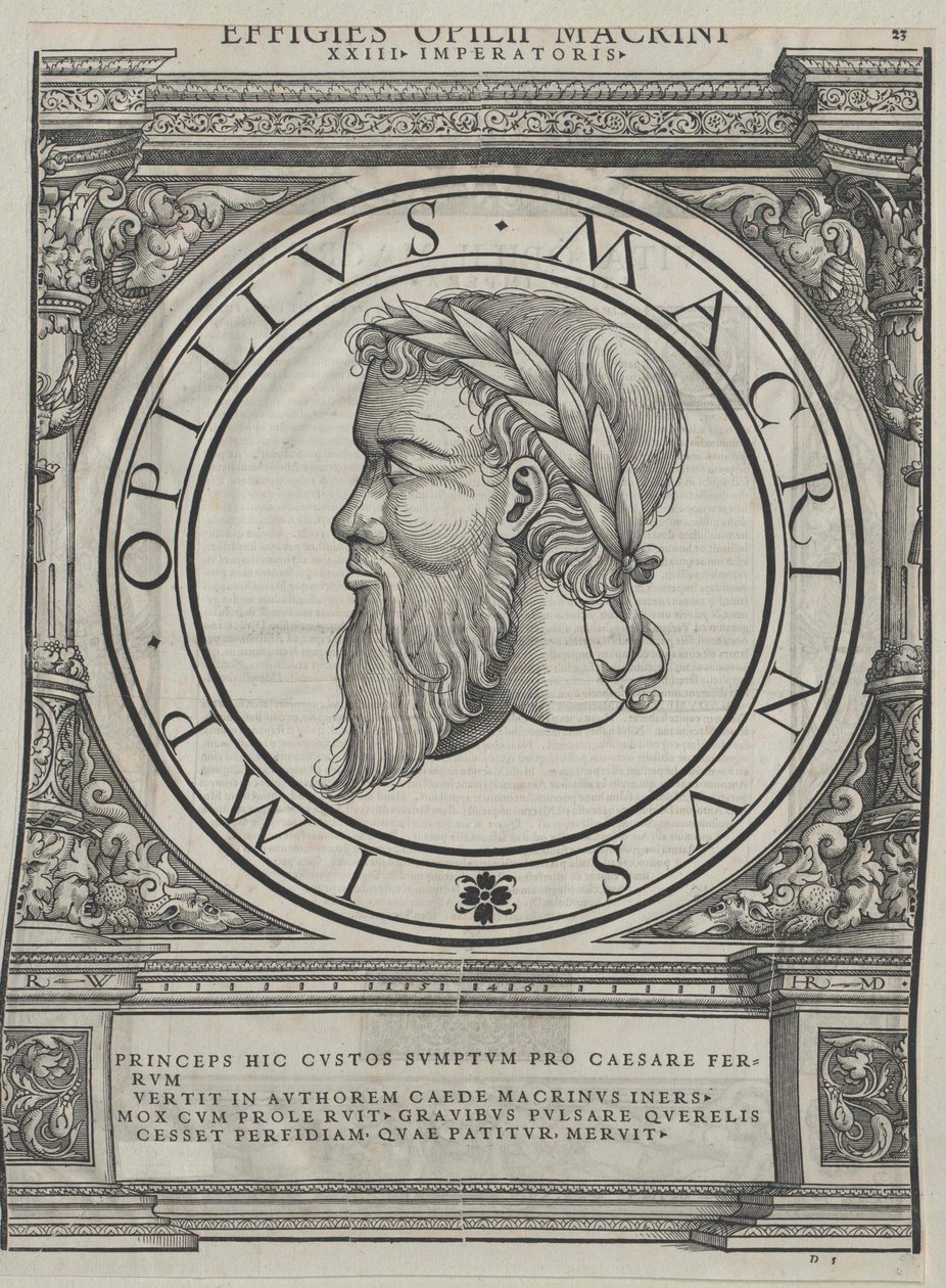 Roman Emperor Macrinus by Artist Unknown