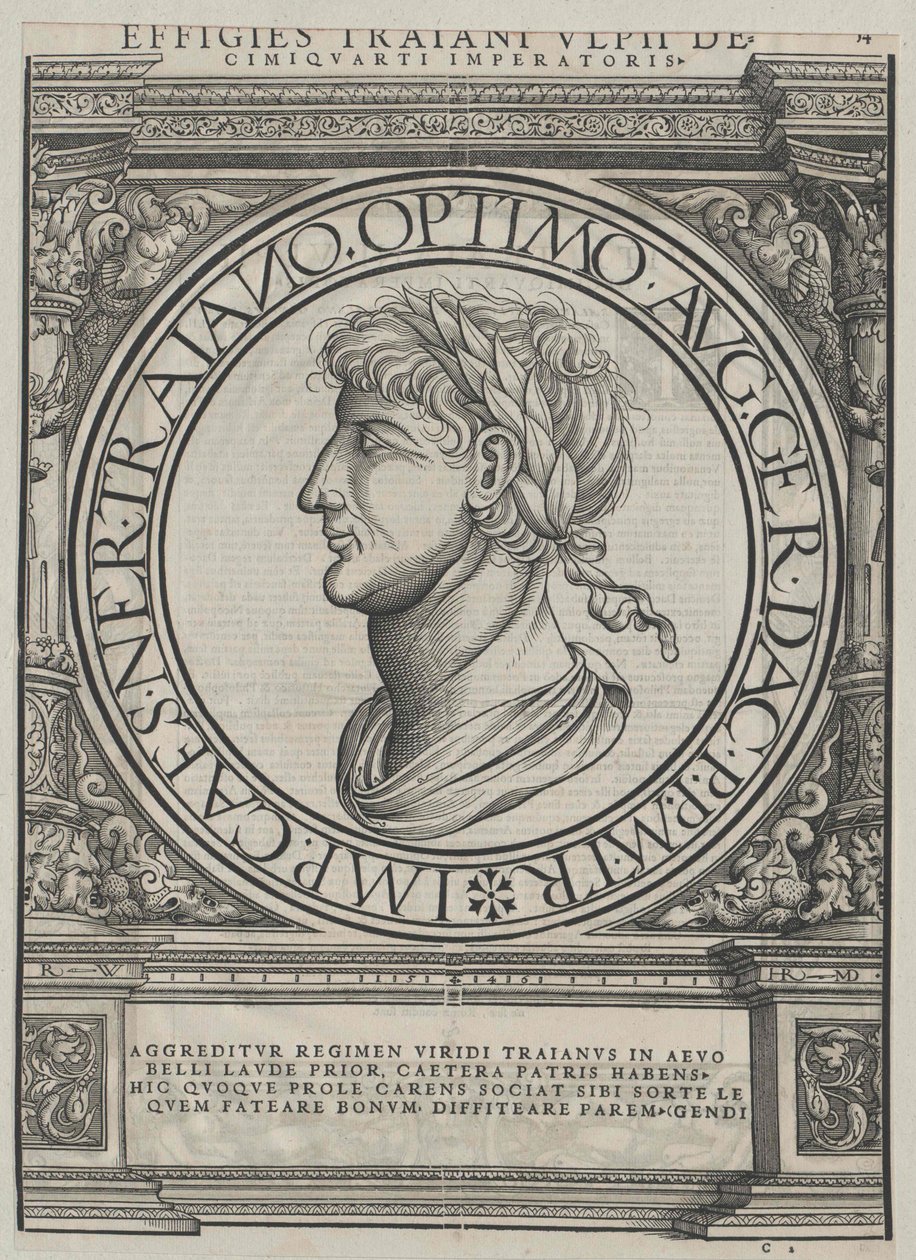 Roman Emperor Trajan by Artist Unknown