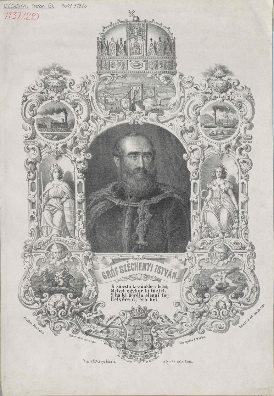 Stephan Count Széchenyi-Széchenyi and Felsoe-Vidék by Artist Unknown