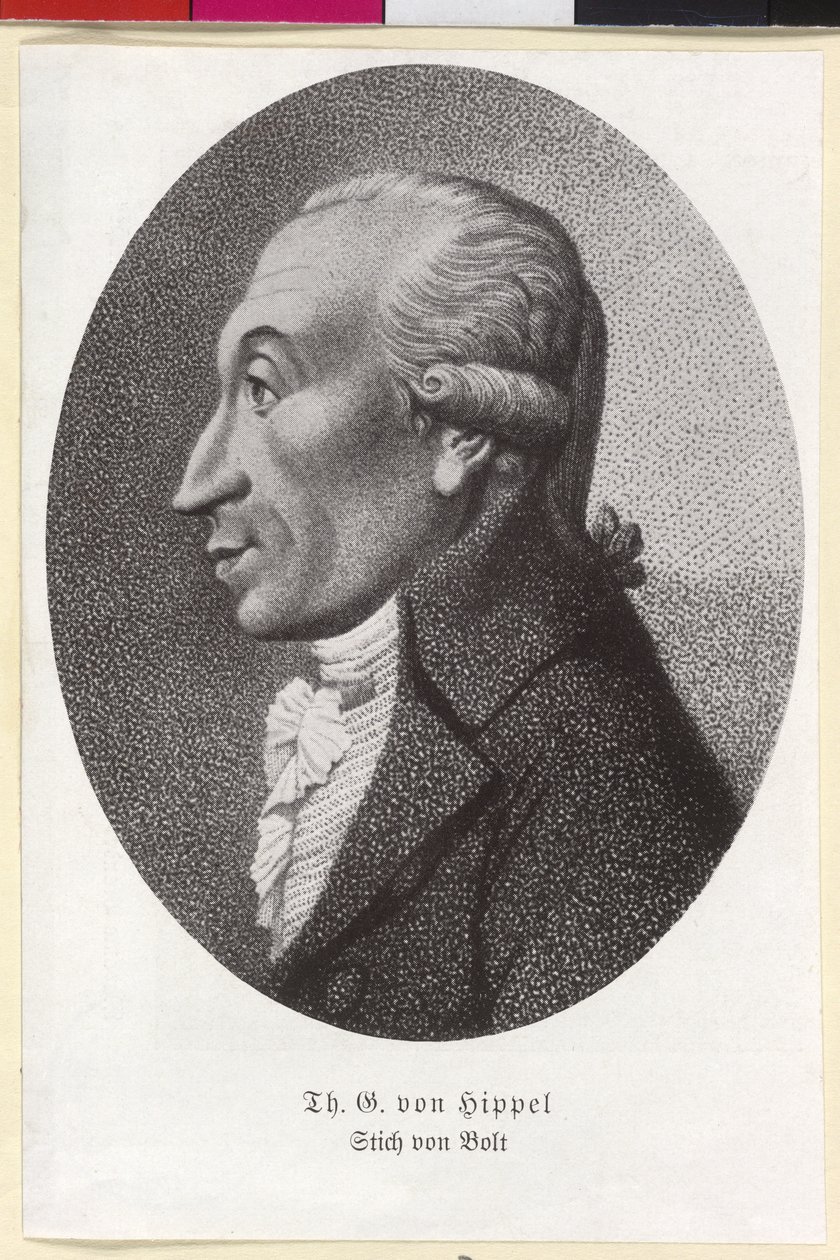 Theodor Gottlieb von Hippel by Artist Unknown